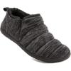 imageZizor Mens Comfy Caterpillar Slippers Indoor Outdoor House Shoes Warm Soft Knit Upper Fuzzy Fleece Lined Memory Foam Sole with Hard BottomBlack