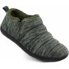 imageZizor Mens Comfy Caterpillar Slippers Indoor Outdoor House Shoes Warm Soft Knit Upper Fuzzy Fleece Lined Memory Foam Sole with Hard BottomGroovy Green