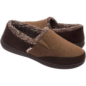 Zigzagger Men’s Comfy Wool Slippers Indoor Outdoor House Shoes, Warm Soft Fur Fuzzy Fleece Lined Memory Foam Sole with Suede Upper(Coffee)